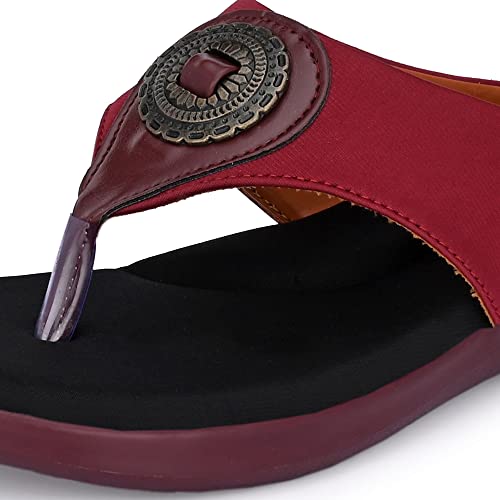 Image of Centrino Women Thong Sandals & Comfortable Ortho Care Sandal For Ladies | Fashion Wear Sandal & Chappal | Soft Cushioned for More comfort (2854)
