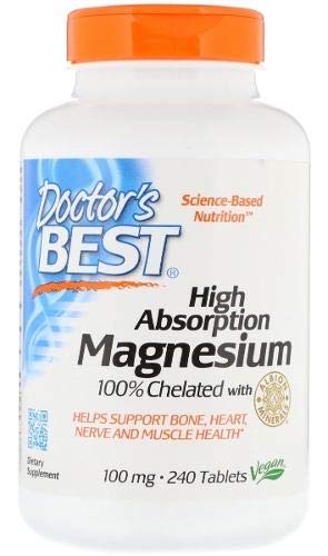 Magnésio De Alta Absorção Quelado - 240 Comp. Doctor's Best