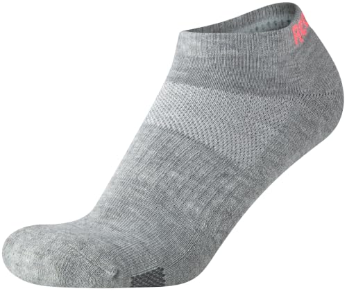 Image of Reebok Womens No Show Socks Moisture Wicking Cushioned Low Cut Socks 6 Pack