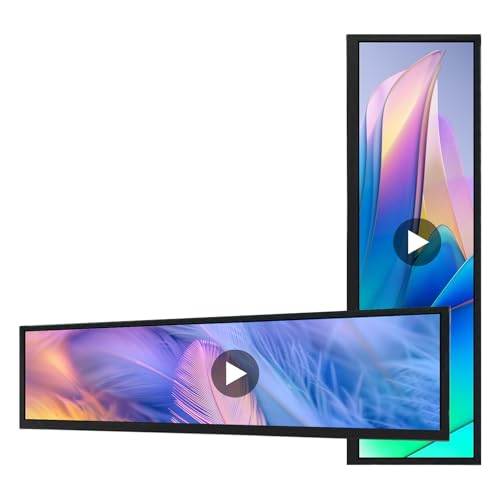 Image of VSDISPLAY 14.5 Inch Android 11 Touchscreen Monitor 2560x720 Stretched Bar LCD Display Support USB Autocopy Autoplay Video Image Audio