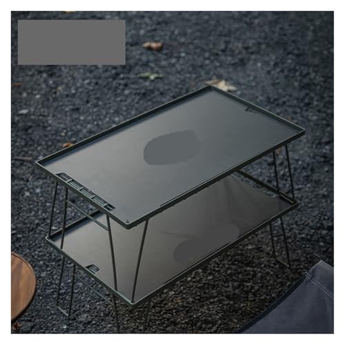 Table de pique-nique pliante compacte T-2308-BK contre encombrement - 2