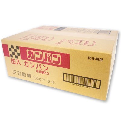 Amazon.co.jp: 三立製菓 缶入カンパン 100g×12個 : 食品・飲料・お酒