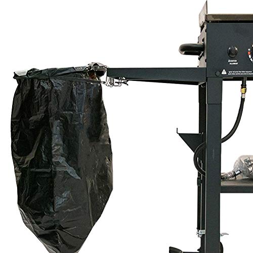Yukon Glory Outdoor Trash Bag Holder for Outddor Grills and Griddles, for Clean and Easy Grilling, Durable Stainless Steel, Easily Clips on to Your BBQ Grill or Griddle