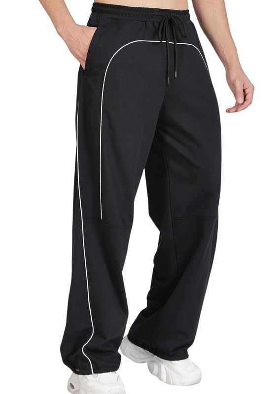 eszett Men Cargo | Breathable Cotton Fabric | Baggy Fit Cargo Pants | Ankle Length with High Rise | Cargo Pant with 6 Pocket | (ECBLJSTR_$-picture-9