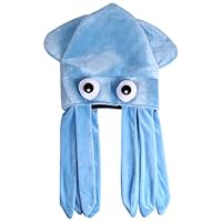 KESYOO Octopus Hat - Plush Party Prop for Kids and Adults, Cute Funny Costume Accessory