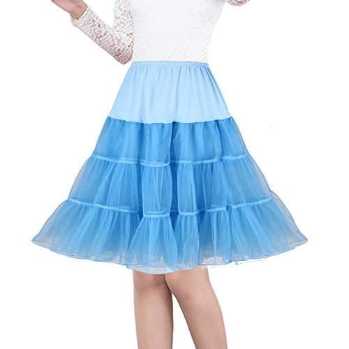Image of Women's 50s Vintage Petticoat 26 inch Crinoline Rockabilly Tutu Skirt Slip S-3XL