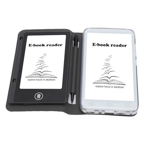 SENECESLI E Lector de Libros, 5 Pulgadas, 2GB+16GB, con Modo Nocturno, Experiencia de Lectura Personalizada, WiFi y Bluetooth, Reproductor de Música, Radio FM, Grabadora de Voz, Cámara de