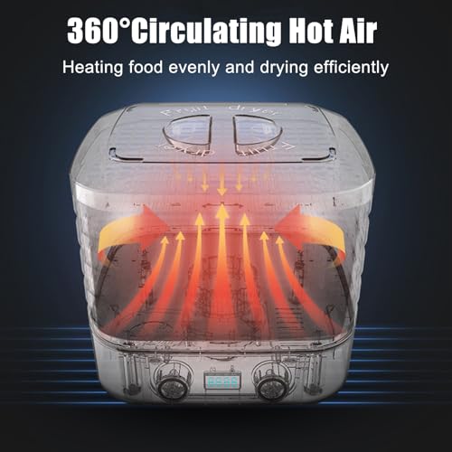 Food Freeze Machine with 5 Trays for Home, Food Dehydrator Machine, 48H Timer and Temperature Control Dehydrators for Food and Jerky, Herbs, Meat, Fruit, Dog Treats.