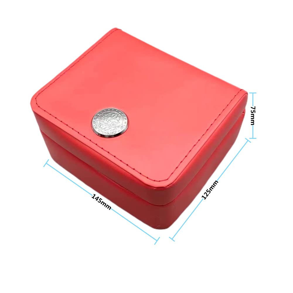 Rote Uhrenbox Uhren-Anzeige-Box High-End-Geschenkbox Uhrenarmband-Aufbewahrungsbox für Om-ega Se-ama-ster Planet Ocean