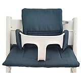 Shabany® Hochstuhl Sitzkissen 100% Bio Baumwolle | Classic Kissen Sitzbezug...