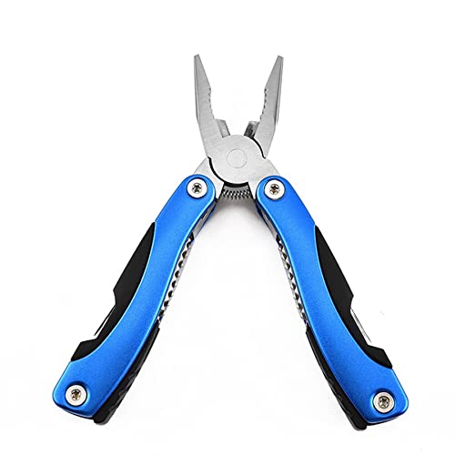 WIWUE GUO Multi Tool, Multitool, Dad Birthday Gift, Fathers Gifts, Christmas Gifts, Multitool Pliers, Camping Knife, for Outdoor, Survival, Hunting and Hiking(blue)