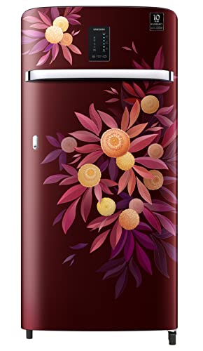 Image of Samsung 189L 5 Star Inverter Direct-Cool Single Door Digi-Touch Refrigerator Appliance (RR21C2E25NJ /HL,Orange Blossom Red)