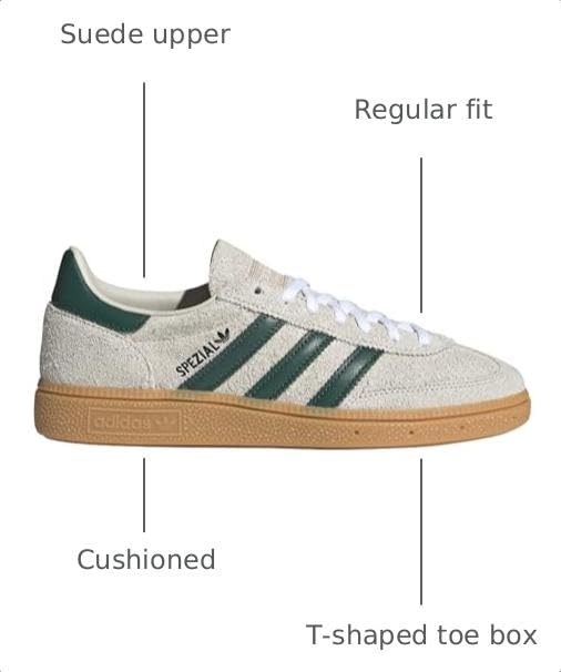 Image of adidas Womens Handball Spezial Lace Up Sneakers Shoes Casual - Green - Size 6 M