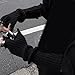 Ripped Knitted Gloves Dark Series Unisex Distressed with Soft Acrylic Fibre for Streetwear Fashion Accessories Ripped Knitted, Black, One Size