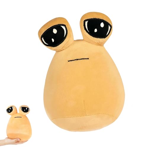 Pou Plüsch Alien Stuffed Pou Plüschspielzeug My Pet Alien Pou Plushie Spielzeug Cartoon Anime Stofftier für Kinder Jungen Mädchen 22cm