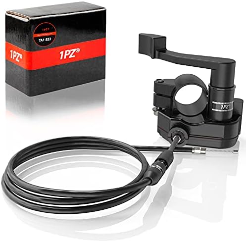 1PZ TA1-S22 Heavy Duty 7/8'' 22mm Thumb Throttle Cable Accelerator Handle Assembly For 50cc 70cc 90cc 110cc 125cc 250cc 4 Wheeler ATV Quad Go Kart Baja Mini Pit Bike