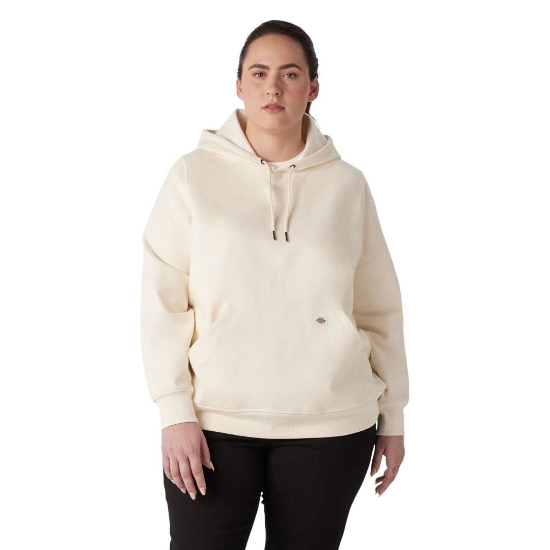 Pull à capuche blanc vieilli Dickies matière heavyweight chaude pour femme