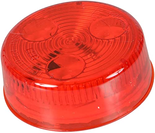 Optronics 2 Pack 2" Round Red 3 Diode Led Marker Lights P2 Rated Mcl55Rb #TOP3