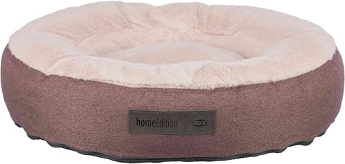 TRIXIE Letto per cani Felicia, rotondo, ø 50 cm, in bacca, morbido cuscino per cani con imbottitura in silicone, per cani di piccola taglia e cuccioli, antiscivolo e lavabile, 37882
