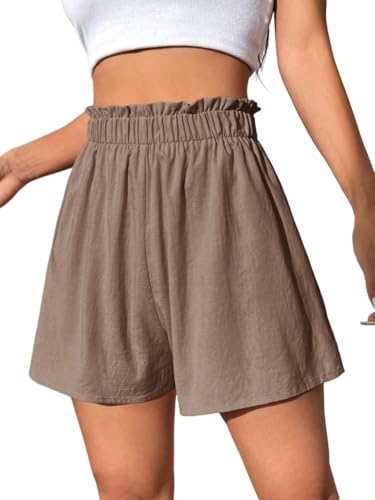 HUYMMAF Women's Summer Trendy Comfy Women's Solid Color Wide Leg