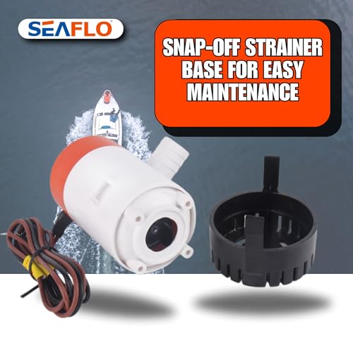 image for SEAFLO 01 Series 1100 GPH Bilge Pump – 12V Marine Submersible Pump w