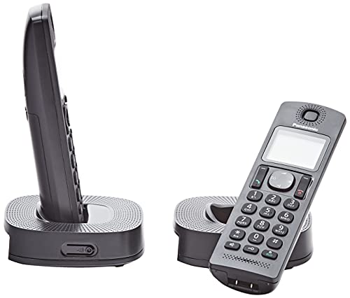 Panasonic KXTGC312SPB DUO téléphone fixe sans fil dect double combiné noir