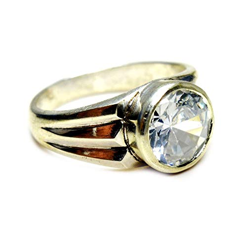 Bague argent 925 et zircon 6 carats éclat diamant d'exception