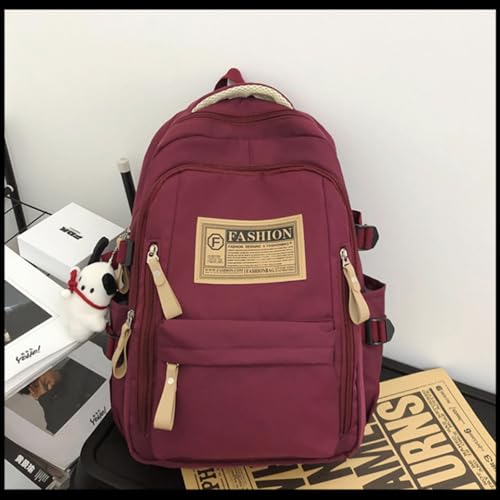 Backpack for Men and Women,Functional and Stylish Appearance Backpacks,15.6 inch Travel Laptop Bookbag (Red)2