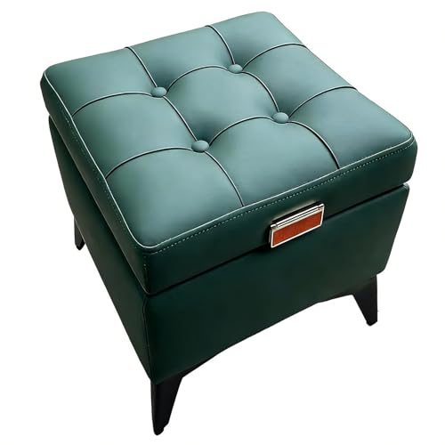 ZLLPIGLS Baul Almacenaje Dormitorio con Asiento Acolchado, Banco Almacenaje Equipado con Patas de Acero, para Entrada, Dormitorio, Sala de Estar(Green,180cm/70.8in)