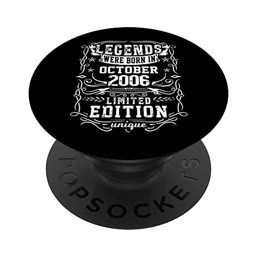 Cumpleaños Octubre 2006 Edición Limitada Regalo Used Vintage PopSockets PopGrip Intercambiable