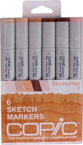 Copic Markers 6-Piece Sketch Set, Skin Tones I by Copic Marker