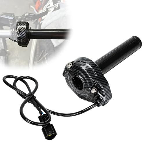 Image of Electric Dirt Bike Throttle for Surron 79Bike Falcon Tuttio Soleil01 | Carbon Fiber Pattern Twist Throttle Handle Tube for Sur Ron Light Bee X S /E Ride Pro /MacFox /79 Bike Falcon Pro Falcon GT