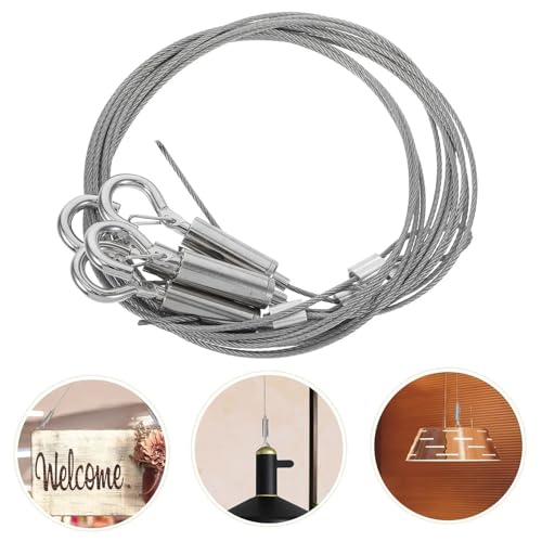 Image of 10Pcs Steel Chain Hang Hook Mount Mount Kit Hanger Adjustable Picture Hanging Wire Gallery Tool Photo Wire Picture Hardware