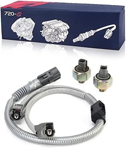 89615-12090 Knock Sensor Pair with Harness Kit Set Compatible with 94-99 Lexus Toyota 3.0L Camry ES300 8961512090 89615-12050 8961512050