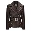 Decrum Women's Leather Jacket Real Lambskin Belted Leather Jackets