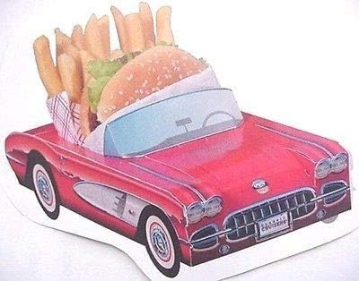 7 Classic Chevy Cardboard Cars & Truck Kids Food Box Party Favor Table Center