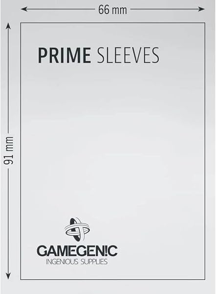 Gamegenic, GGS11015ML Prime SleevesCard Deck Holde, Red, 100 Pack - 3