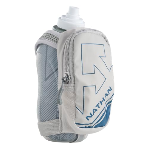 Nathan SpeedDraw Plus Insulated Handheld Water Bottle – Grip-Free Running Flask for Runners, Hiking, and Sports