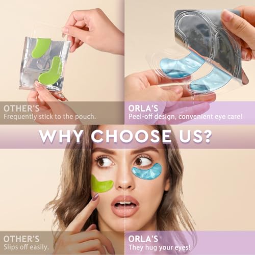 ORLASKIN Adesivos sob os olhos, 30 pares de máscara para olhos para olheiras, olhos inchados, bolsas