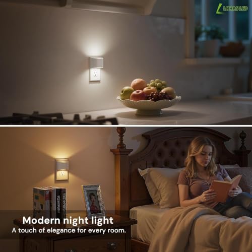 Image of L LOHAS LED Night Lights Plug into Wall with 3CCT Adjustable, 1W Nightlight