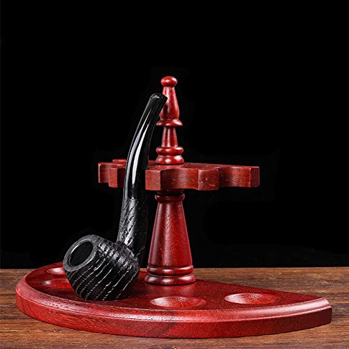 Présentoir pour 5 pipes bois massif universel support fait main