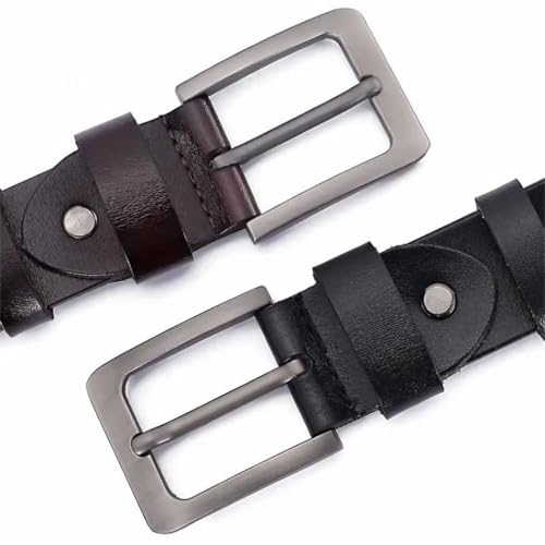 Men's Genuine Leather Belts Fashion Pin Buckle Belts 130 140 150 160 170Cm Long Size Belt4