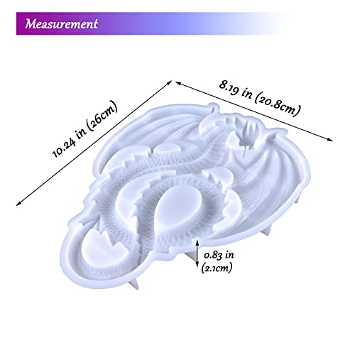 Dragon Silicone Molds, 3D Animal Resin Mold, Large Animals Statue Making Epoxy Casting Mould For Wall Hanging Door Decoration Cabinets Gifts Home Office Craft Art Decor #TOP1