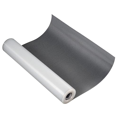 Forro antideslizante para estantes, rollo de EVA impermeable para armarios de cocina, cajones, mesas, refrigerador, 11.8 x 59 pulgadas, fácil de cortar y personalizable