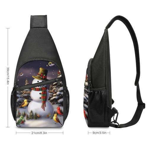 Morrales de senderismo tipo bandolera Snowman Birds miniatura 2