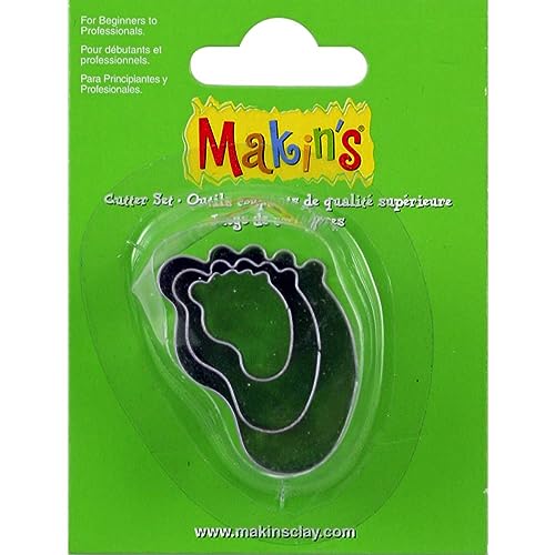 Makin's USA M360-30 Makin's Clay Cutters 3/Pkg-Baby Foot