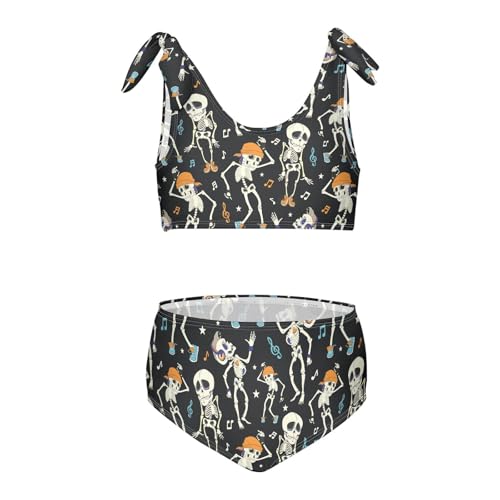 Image of CaTaKu Girls Swimsuits Two Piece Swimwear Cute Bikini Set Tankini Hawaiian Beach Sport Bathing Suit for Girls Size 3-12T