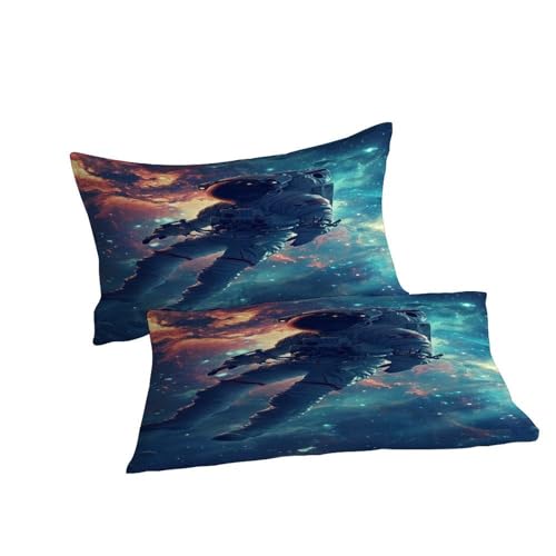 Housse de couette space theme 3D en microfibre douce pour lit Super King - 7