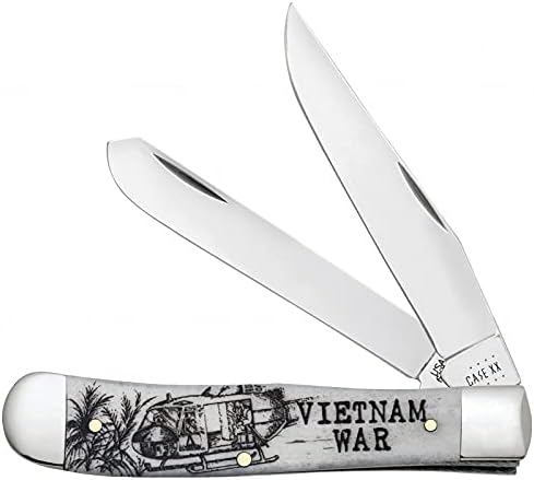 Case xx Vietnam War Natural Bone Trapper Stainless Pocket Knife Knives