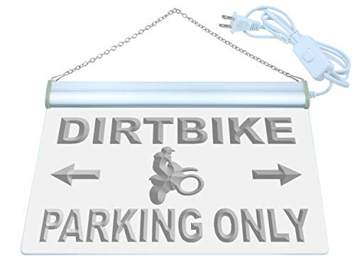 ADVPRO Dirt Bike Parking Only LED Neon Sign Red 12 x 8.5 Inches st4s32-m272-r